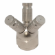 Colector de 3 salidas con rosca hembra 1/4"