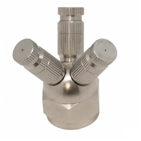 Colector de 3 salidas con rosca hembra 1/4"