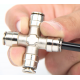 Racor aspa o en forma de X de 3/8"