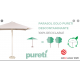 Parasol 2,5 m cuadrado Eolo Pureti Descontaminante