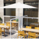Parasol 2,5 m cuadrado EOLO PURETI color Blanco