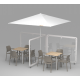 Parasol 2,5 m cuadrado EOLO color