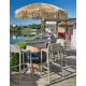 Parasol 2 m circular brezo