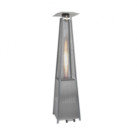 Estufa gas exterior Piramide Inox.