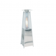 Estufa gas exterior piramide baja Inox.