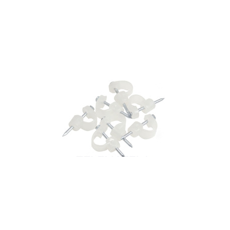 Pack grapas de sujección tubería 1/4" + tornillo (100 unid.)