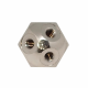 Colector de 3 salidas con cabeza hexagonal