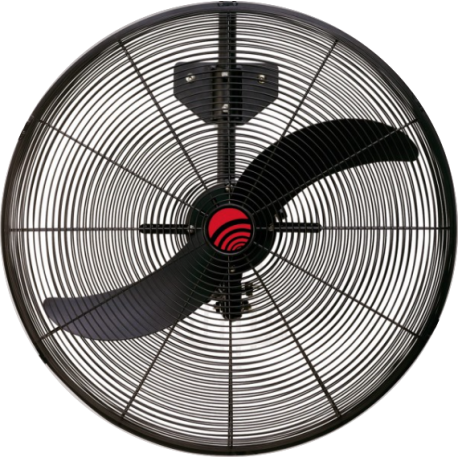 Ventilador de dos palas con soporte a pared